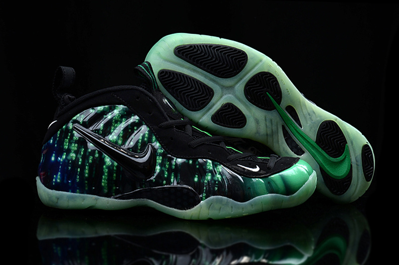 Nike Air Foamposite Penny Green Black Shoes - Click Image to Close