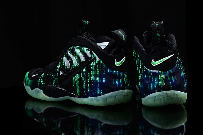 Nike Air Foamposite Penny Green Black Shoes - Click Image to Close