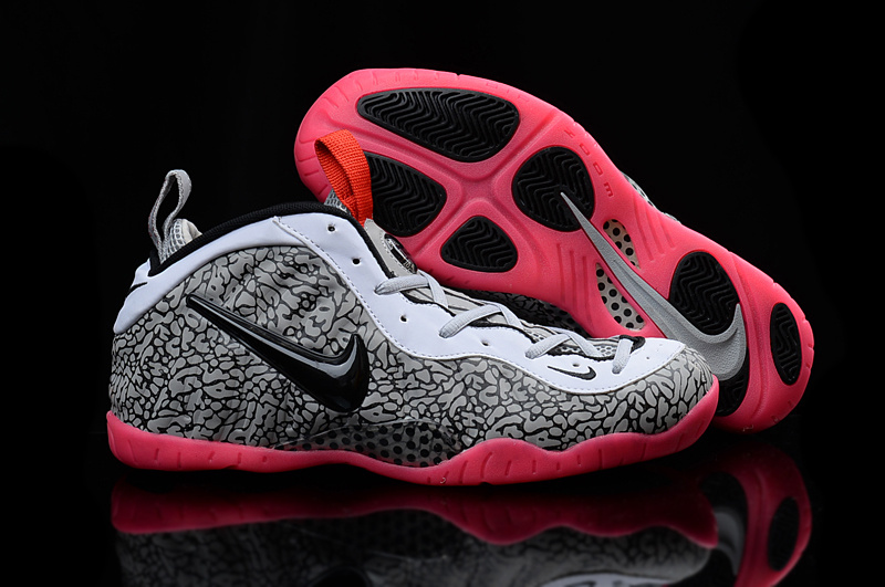 Nike Air Foamposite Penny Grey White Pink Shoes - Click Image to Close