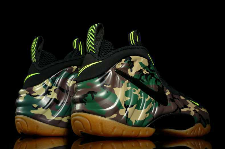 2014 Air Foamposite Pro Army Camo Hardaway Basketball Shoes