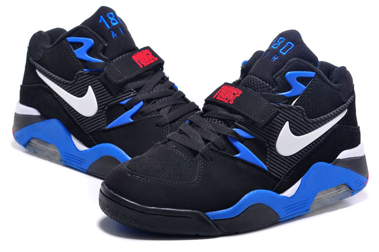New Release Air Force 180 Barkley Black Blue Red Shoes - Click Image to Close