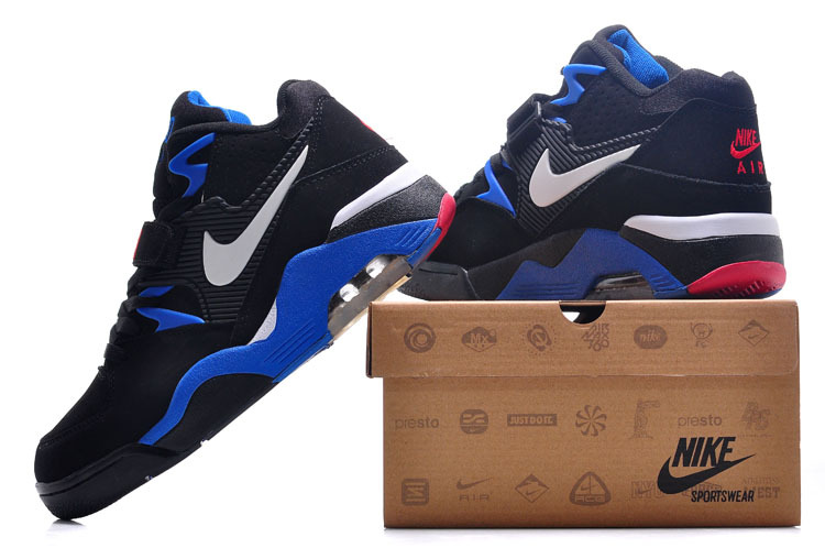 New Release Air Force 180 Barkley Black Blue Red Shoes - Click Image to Close