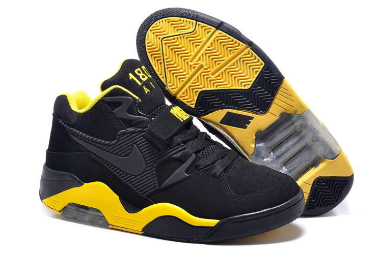 New Release Air Force 180 Barkley Black Yellow Shoes - Click Image to Close