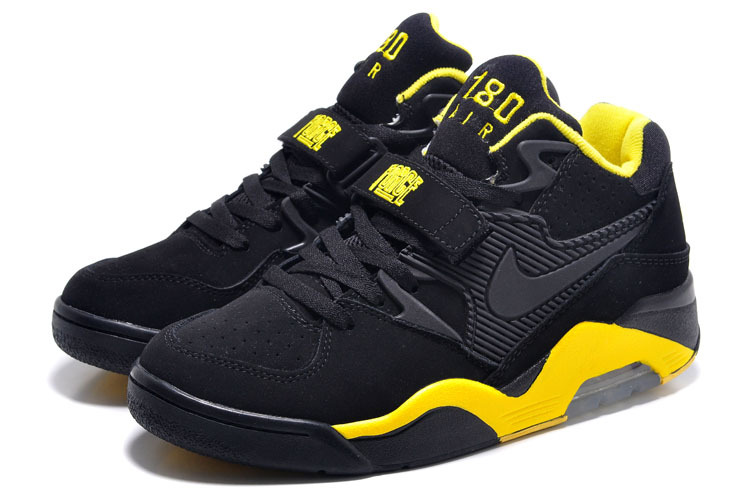 New Release Air Force 180 Barkley Black Yellow Shoes