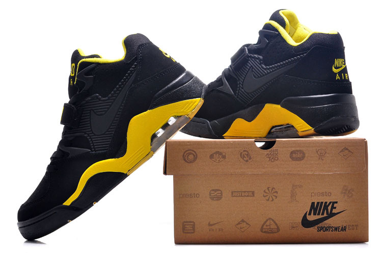 New Release Air Force 180 Barkley Black Yellow Shoes