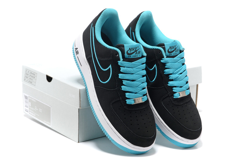 Nike Air Force Black Jade Shoes - Click Image to Close