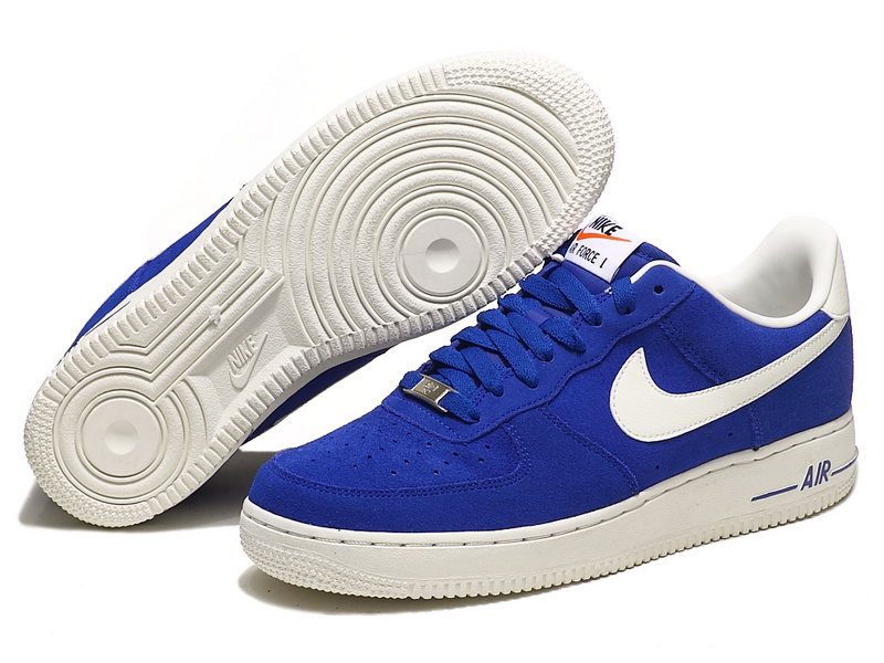 Nike Air Force Sea Blue White Shoes