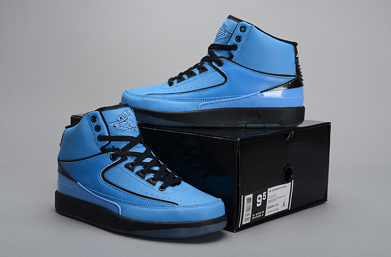 Nike Air Jordan 2 Retro 2014 Blue Black Shoes - Click Image to Close