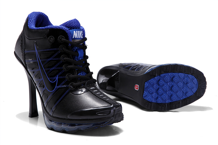 Nike Air Max 09 High Heels Black Blue