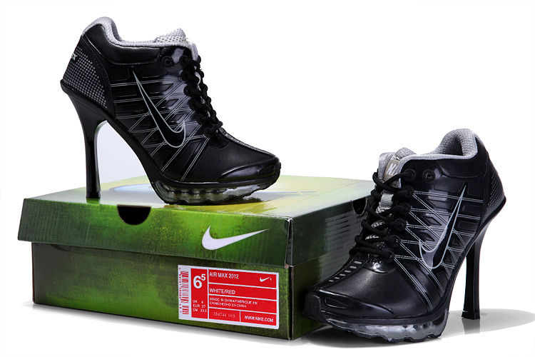 Nike Air Max 09 High Heels Black Grey