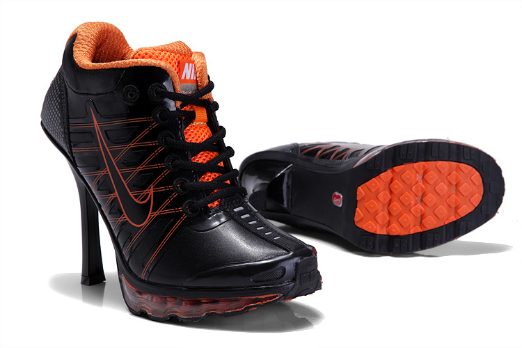 Nike Air Max 09 High Heels Black Orange