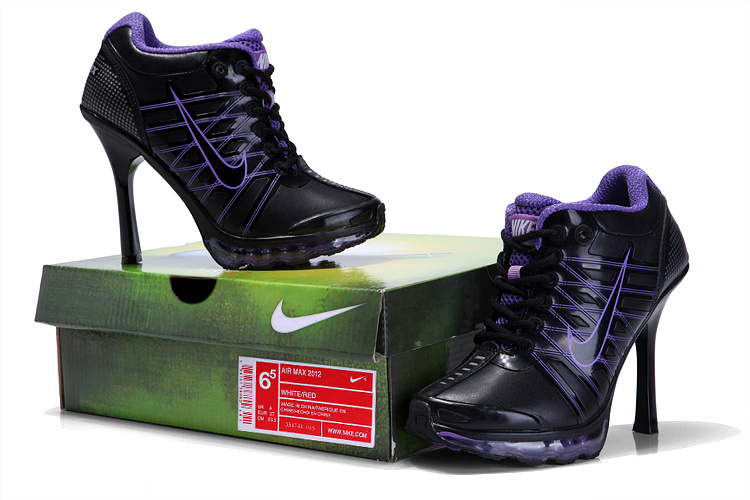 Nike Air Max 09 High Heels Black Purple