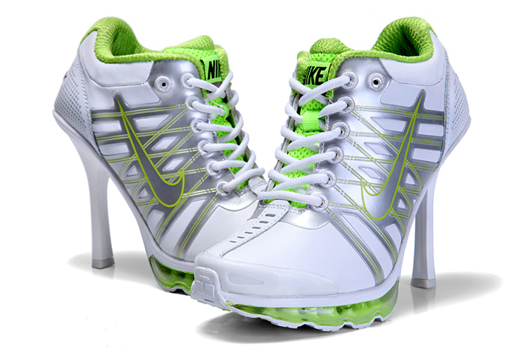 Nike Air Max 09 High Heels Grey Silver Green