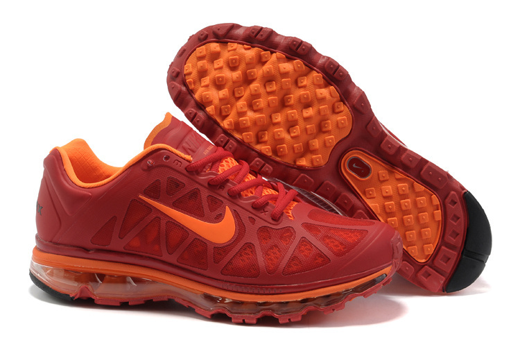 Nike Air Max 2011 Red Orange Shoes - Click Image to Close