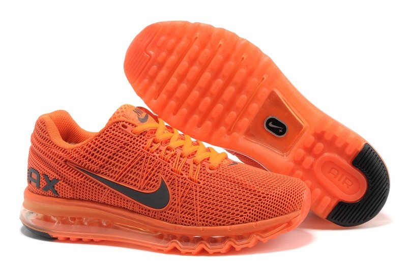 Nike Air Max 2013 All Orange Shoes - Click Image to Close