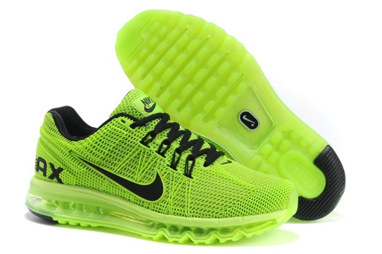 Nike Air Max 2013 Fluorscent Green Black Shoes