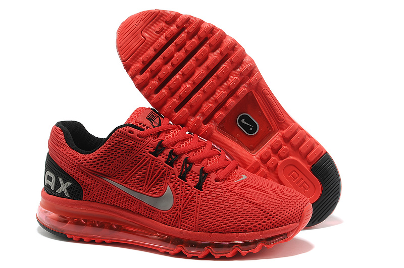 Nike Air Max 2013 Red Black Shoes - Click Image to Close