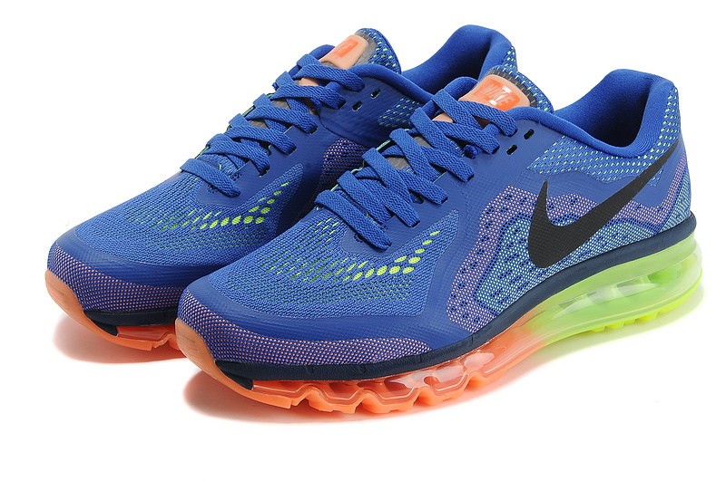 Nike Air Max 2014 Blue Orange Green Black Shoes