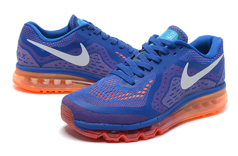 Nike Air Max 2014 Blue Orange Grey Shoes - Click Image to Close