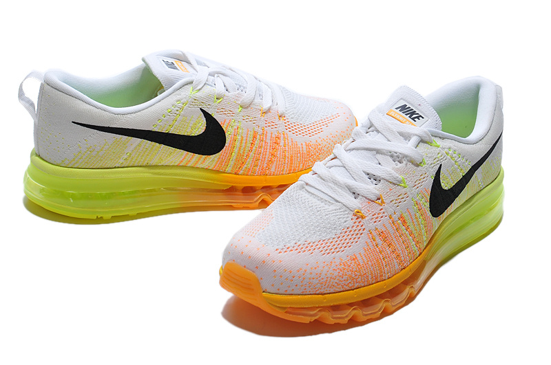 Nike Air Max 2014 Flyknit Grey Yellow - Click Image to Close