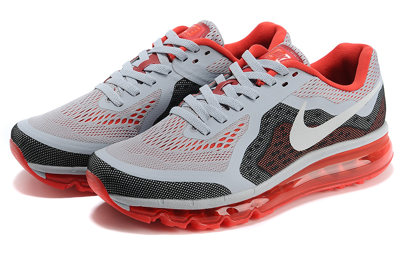 Nike Air Max 2014 Grey Black Red Shoes