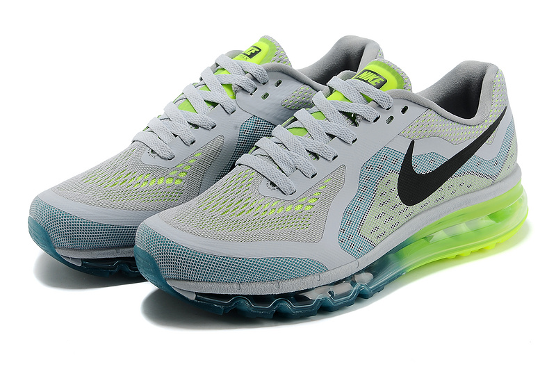 Nike Air Max 2014 Grey Blue Fluorscent Shoes