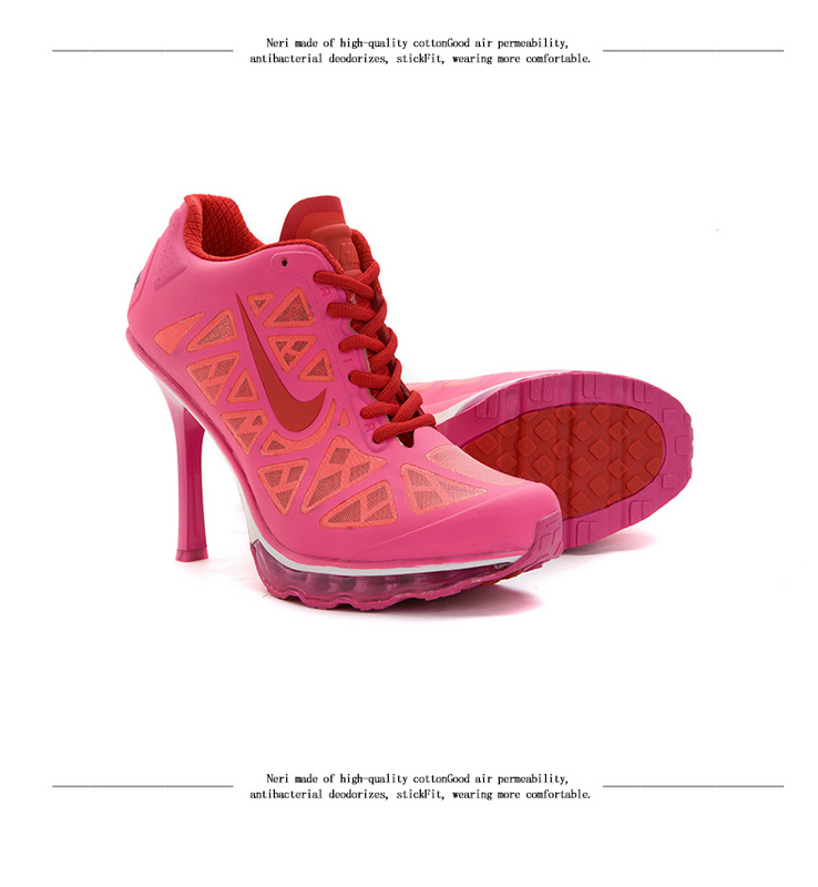 Nike Air Max 2014 High Heels-All Pink