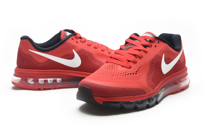 Nike Air Max 2014 Red Black White Shoes - Click Image to Close