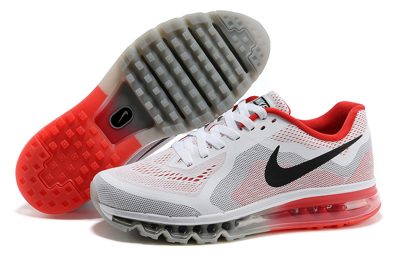 Nike Air Max 2014 White Red Black Shoes