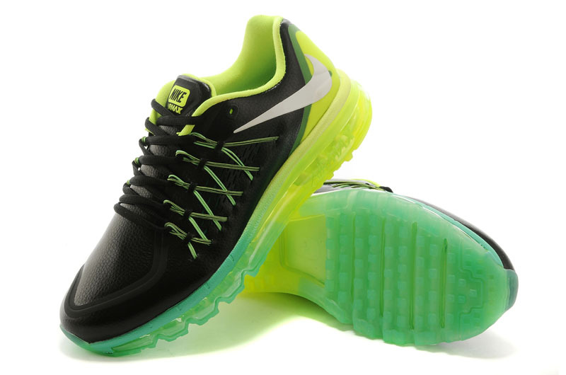 Nike Air Max 2015 Flyline Black Fluorscent Green Shoes - Click Image to Close