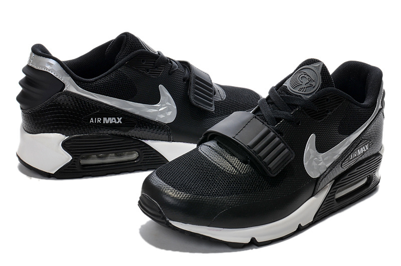 New Nike Air Max 90 Yeezy Black White - Click Image to Close