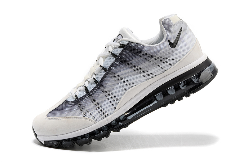 Nike Air Max 95 2013 White Black Shoes - Click Image to Close