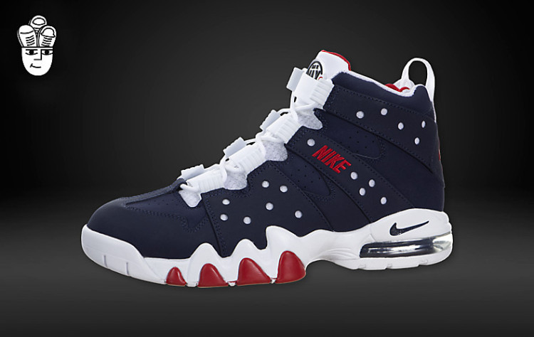 Nike Air Max2 CB 94 Blue White Red Barkley Shoes 305440 - Click Image to Close