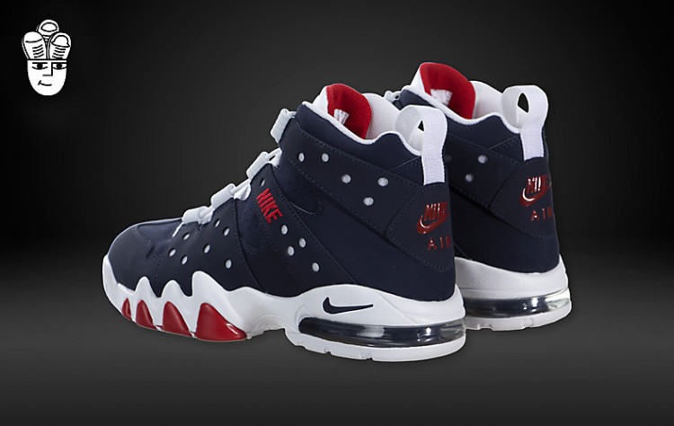 Nike Air Max2 CB 94 Blue White Red Barkley Shoes 305440 - Click Image to Close