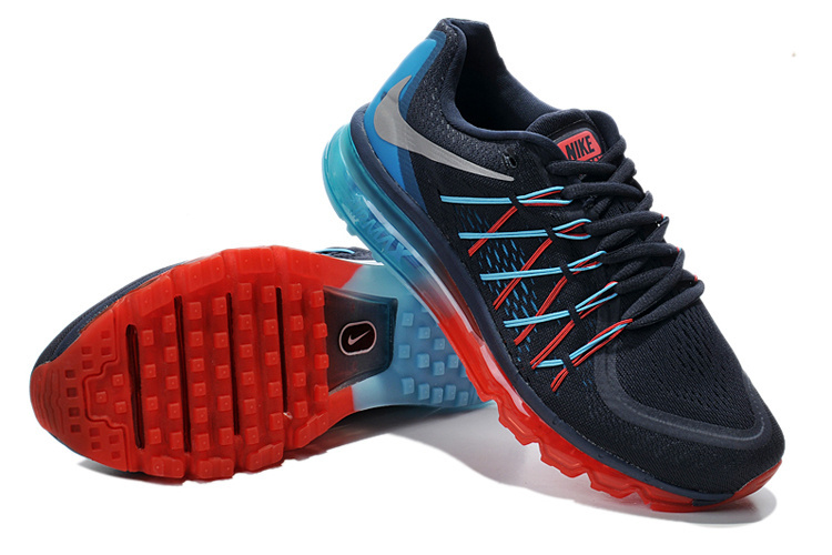 Nike Air Mx 2015 Black Blue Red Shoes - Click Image to Close