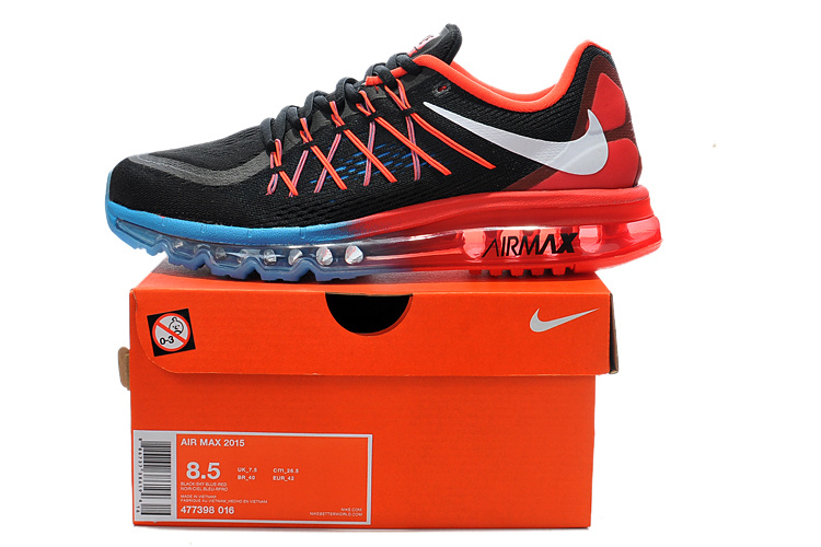 Nike Air Mx 2015 Black Blue Red Shoes - Click Image to Close