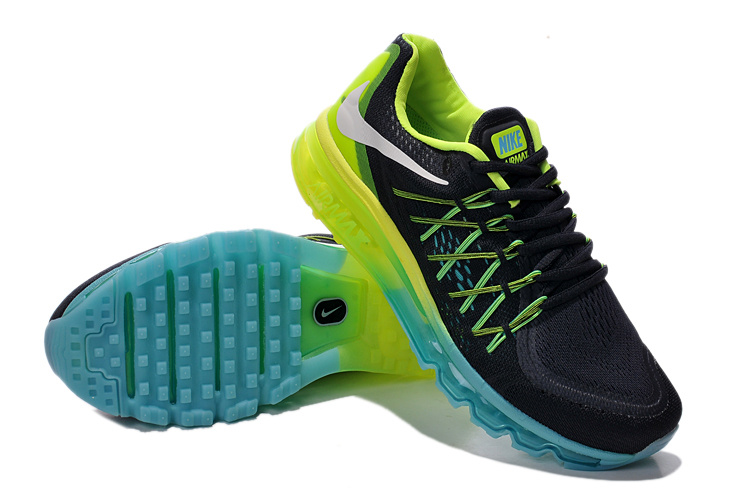 Nike Air Mx 2015 Black Green Blue Shoes