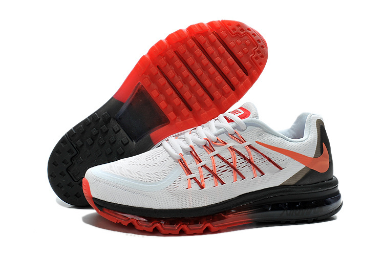 Nike Air Mx 2015 White Orange Black Shoes - Click Image to Close