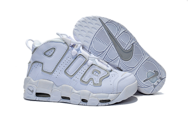 Nike Air Pippen All White Grey Shoes For Women