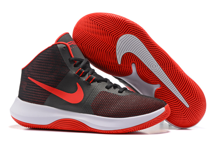 Nike Air Precision 2017 Black Red White Shoes - Click Image to Close