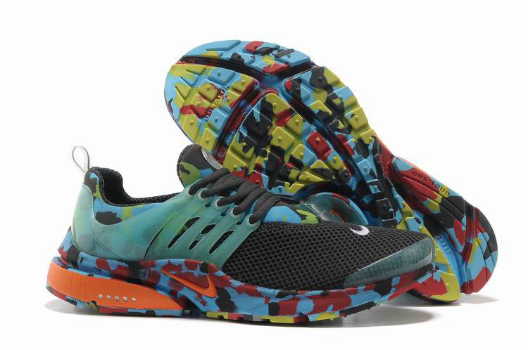 Nike Air Presto 1 Camo Black Blue Red Orange Shoes