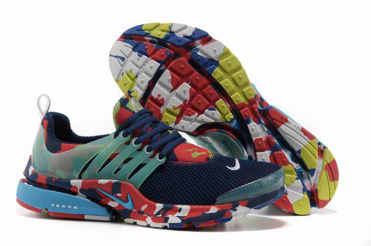 Nike Air Presto 1 Camo Blue Green Red Shoes