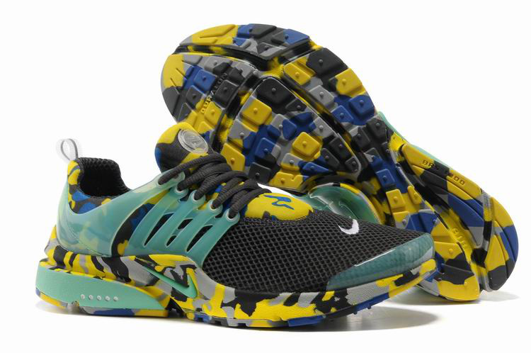 Nike Air Presto 1 Camo Light Green Yellow Green Shoes - Click Image to Close