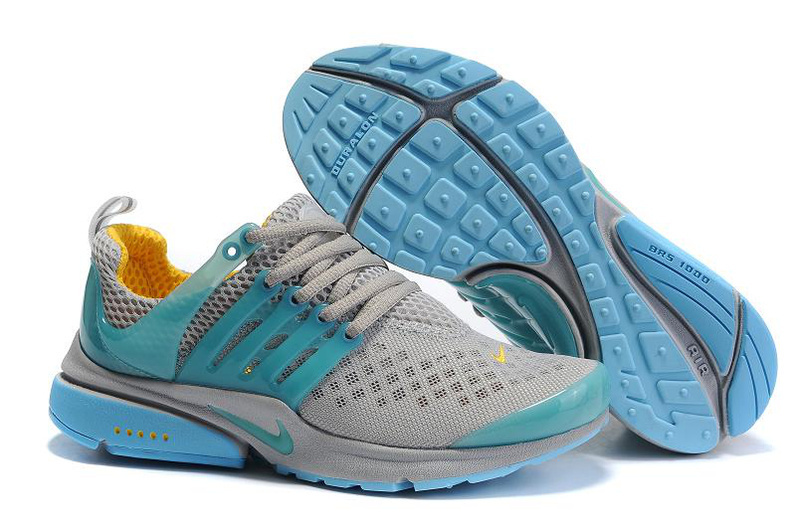 Nike Air Presto 2 Carve Grey Blue Shoes With Big Holes - Click Image to Close