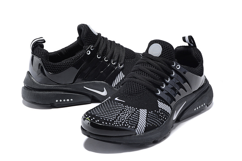 Nike Air Presto Knit All Black Shoes - Click Image to Close