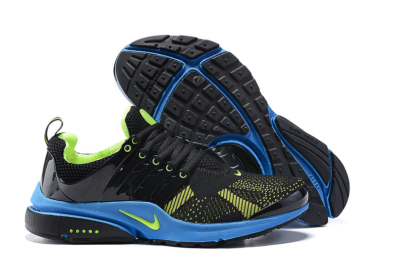 Nike Air Presto Knit Black Green Blue Shoes