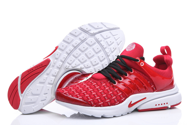 Nike Air Presto Knit Red White Shoes - Click Image to Close