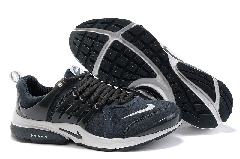 Nike Air Presto Suede Deep Blue White Shoes - Click Image to Close