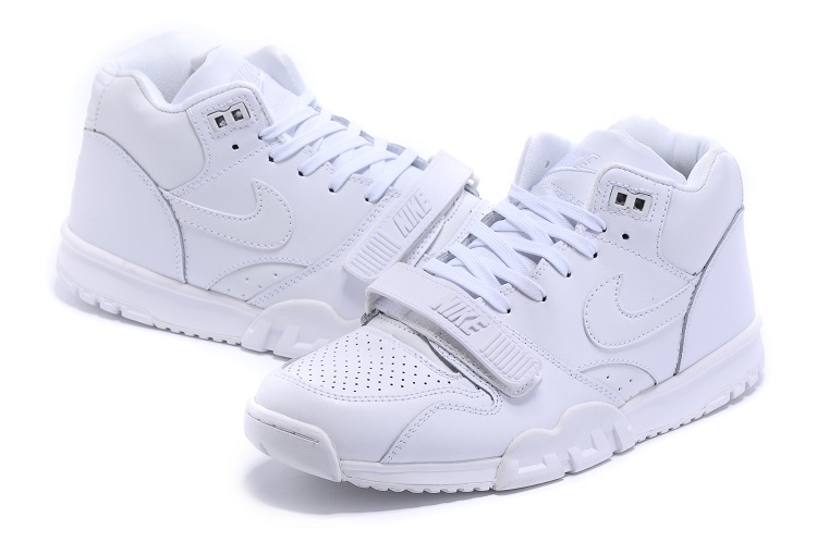 Nike Air Trainer 1 Built in Sole All White Shoes - Click Image to Close