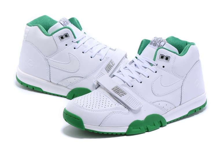 Nike Air Trainer 1 Built in Sole White Green Shoes - Click Image to Close